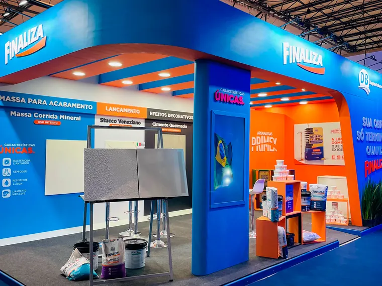 Estande da Finaliza na Construsul BC