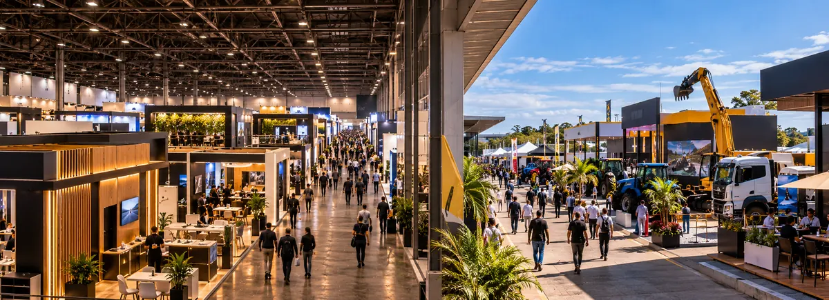 Pavilhão montado pela C&C como montadora oficial da feira